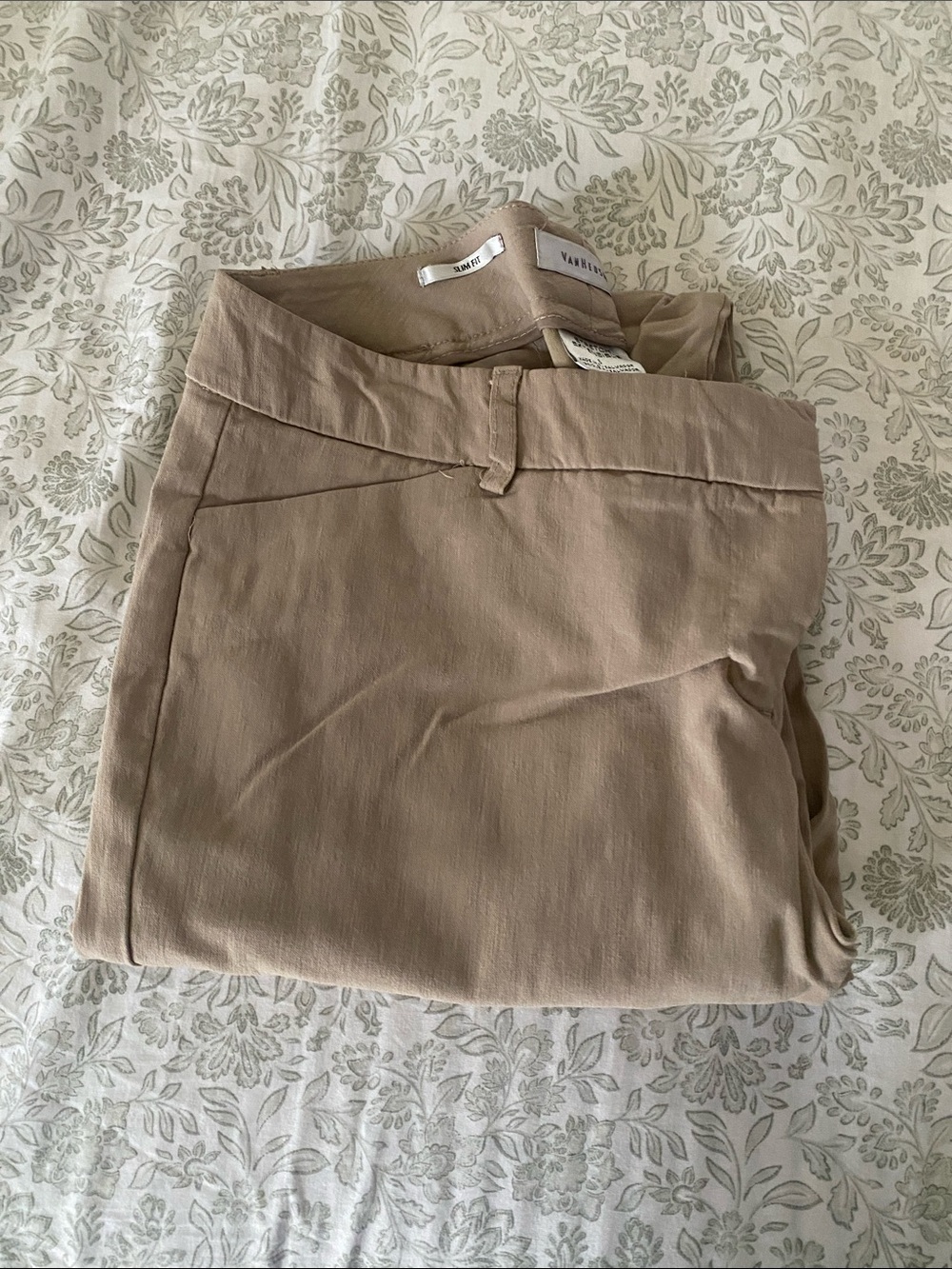 Van Heusen Taupe Wide-Leg Trousers